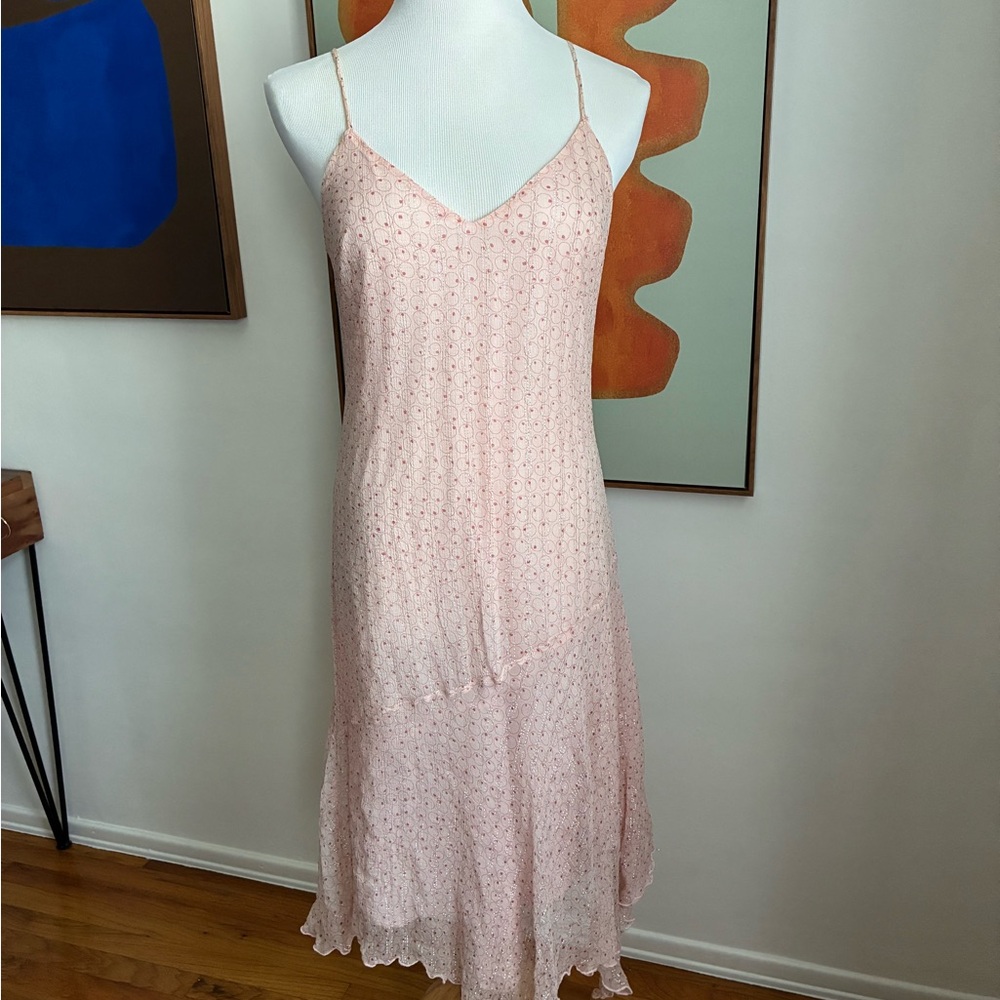 Sisley Pink Midi Slip Dress